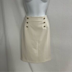 Ann Taylor ladies sailor button pencil skirt size 4P